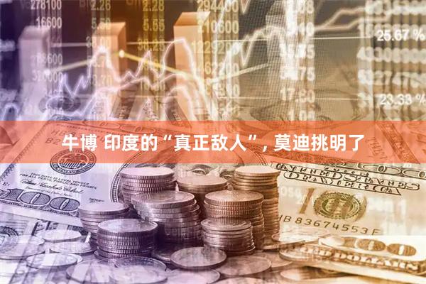 牛博 印度的“真正敌人”, 莫迪挑明了