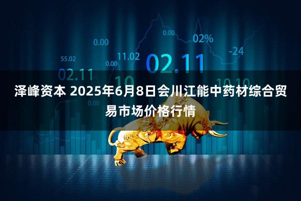泽峰资本 2025年6月8日会川江能中药材综合贸易市场价格行情